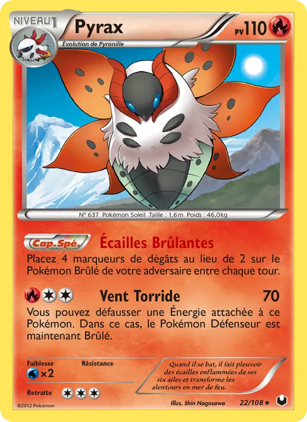 Pyrax — Carte Pokémon 22 Explorateurs Obscurs