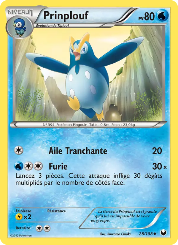 Prinplouf — Carte Pokémon 28 Explorateurs Obscurs
