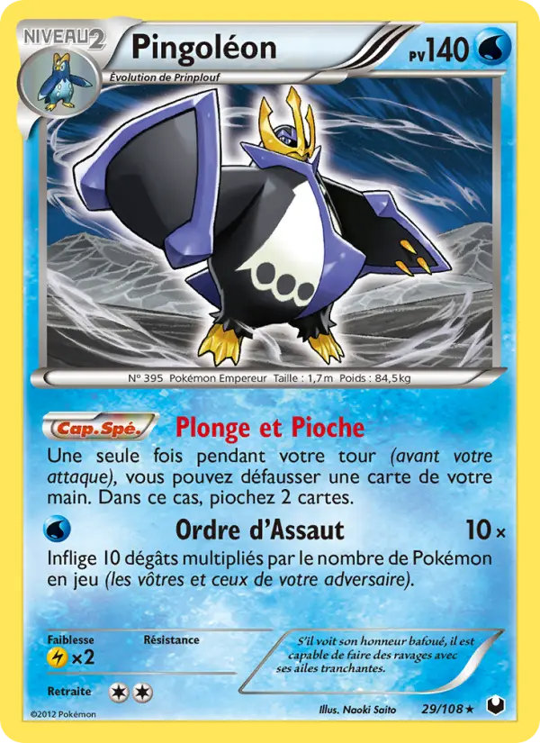 Pingoléon — Carte Pokémon 29 Explorateurs Obscurs