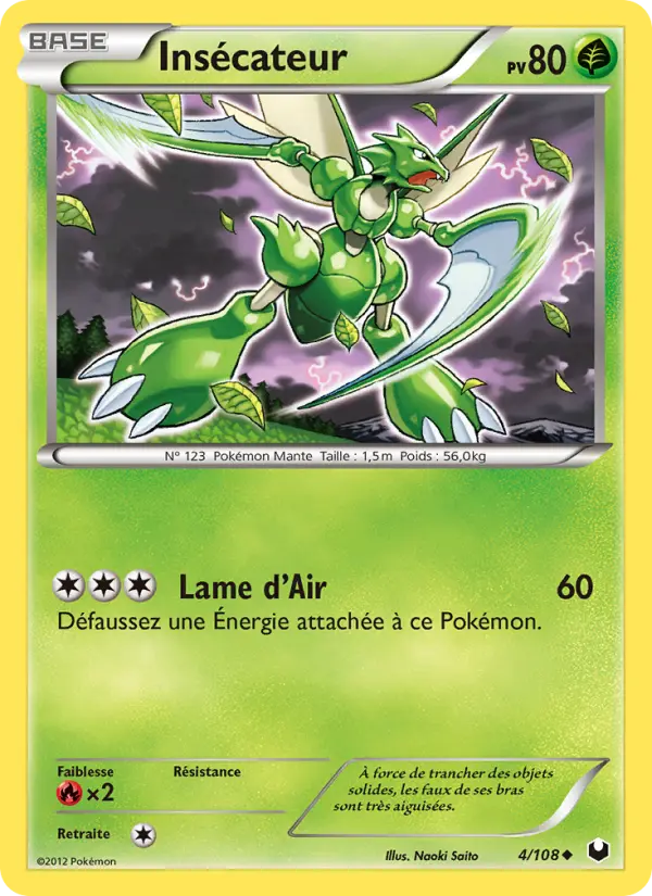 Insécateur — Carte Pokémon 4 Explorateurs Obscurs