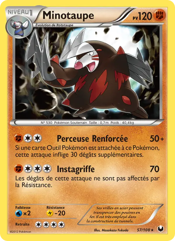 Minotaupe — Carte Pokémon 57 Explorateurs Obscurs