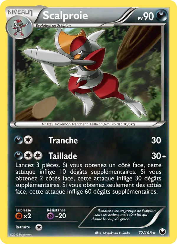 Scalproie — Carte Pokémon 72 Explorateurs Obscurs
