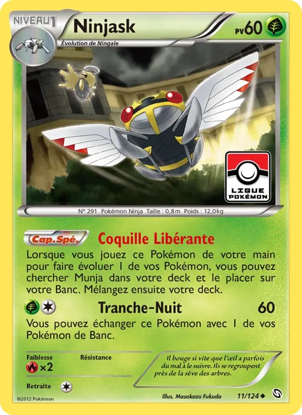 Ninjask — Carte Pokémon 11 Dragons Éxaltés