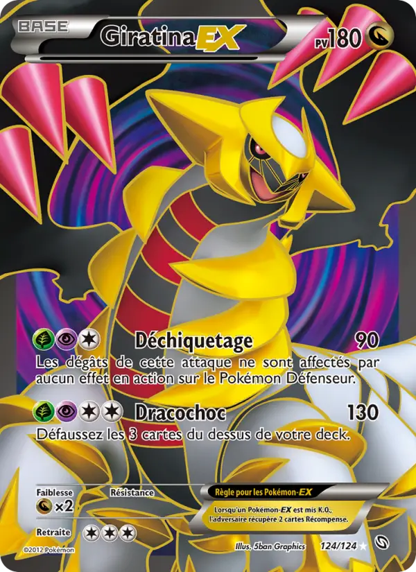 Giratina-EX — Carte Pokémon 124 Dragons Éxaltés
