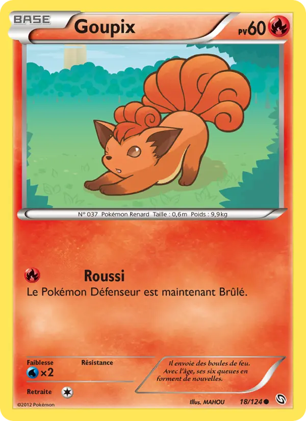 Goupix — Carte Pokémon 18 Dragons Éxaltés