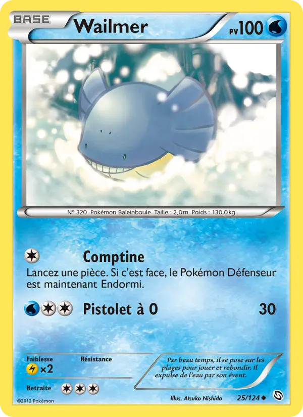 Wailmer — Carte Pokémon 25 Dragons Éxaltés
