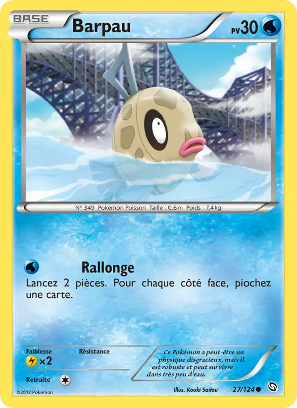 Barpau — Carte Pokémon 27 Dragons Éxaltés