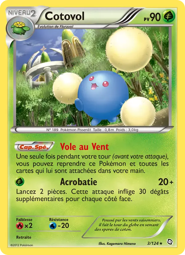 Cotovol — Carte Pokémon 3 Dragons Éxaltés