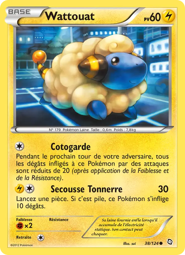 Wattouat — Carte Pokémon 38 Dragons Éxaltés