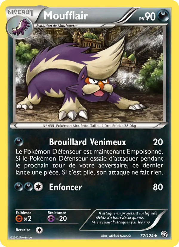 Moufflair — Carte Pokémon 77 Dragons Éxaltés