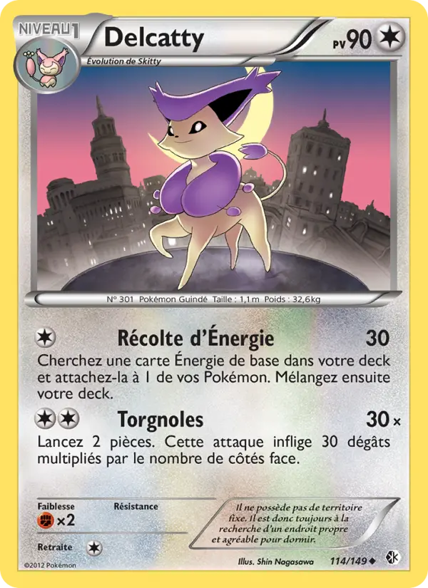 Delcatty — Carte Pokémon 114 Frontières Franchies