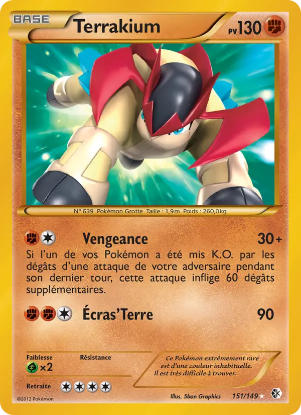 Terrakium — Carte Pokémon 151 Frontières Franchies