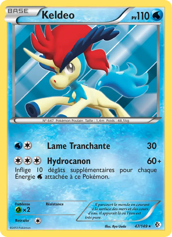 Keldeo — Carte Pokémon 47 Frontières Franchies