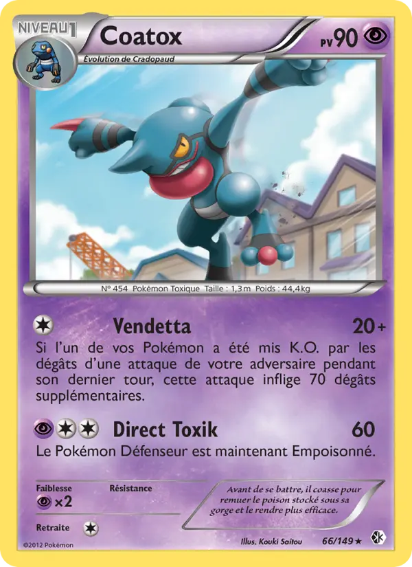 Coatox — Carte Pokémon 66 Frontières Franchies