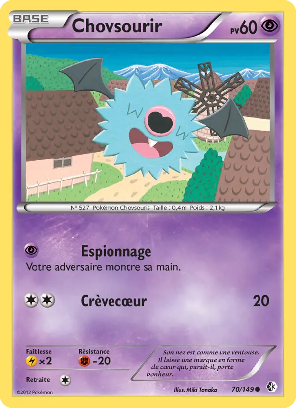 Chovsourir — Carte Pokémon 70 Frontières Franchies