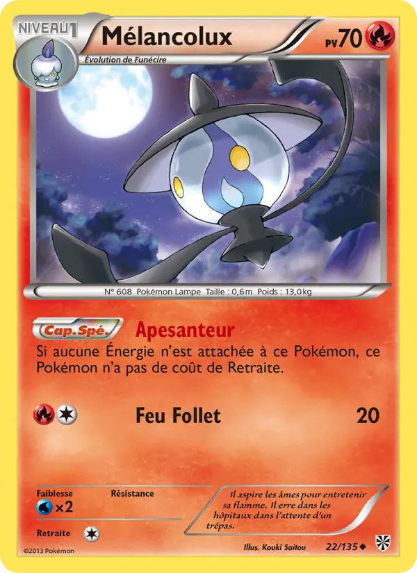 Mélancolux — Carte Pokémon 22 Tempète Plasma
