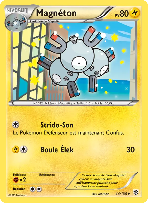 Magnéton — Carte Pokémon 44 Tempète Plasma