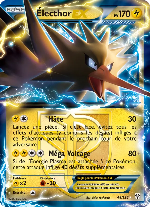 Électhor-EX — Carte Pokémon 48 Tempète Plasma