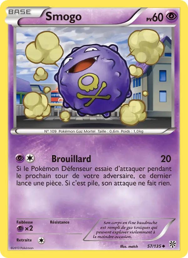 Smogo — Carte Pokémon 57 Tempète Plasma