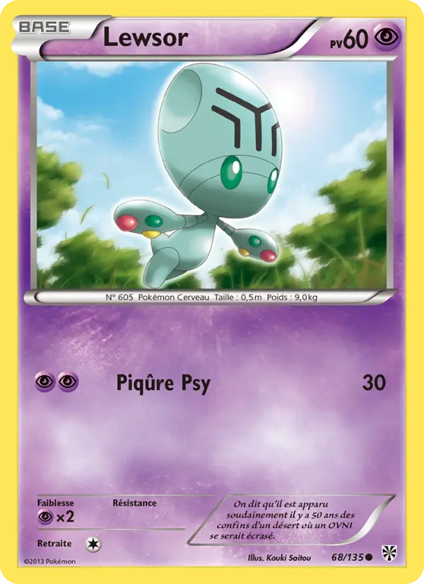 Lewsor — Carte Pokémon 68 Tempète Plasma