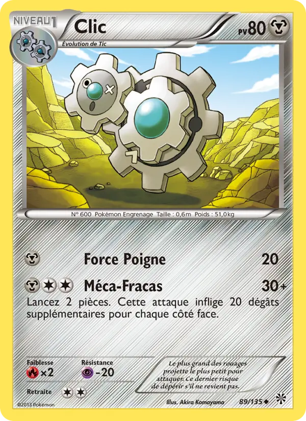 Clic — Carte Pokémon 89 Tempète Plasma