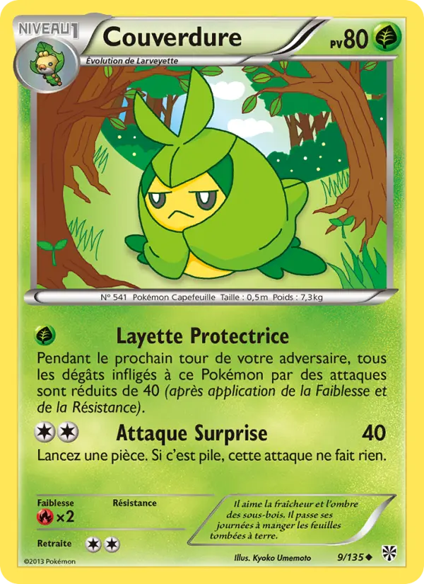 Couverdure — Carte Pokémon 9 Tempète Plasma