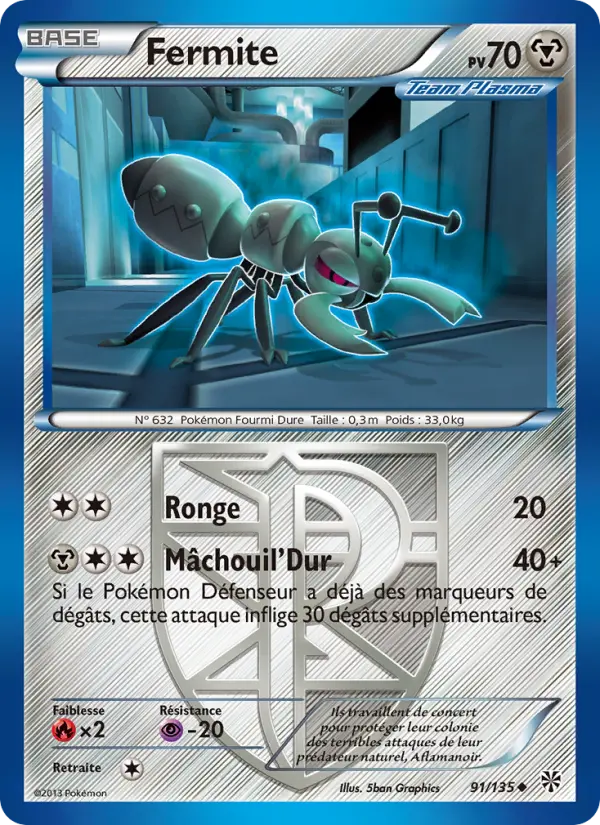 Fermite — Carte Pokémon 91 Tempète Plasma