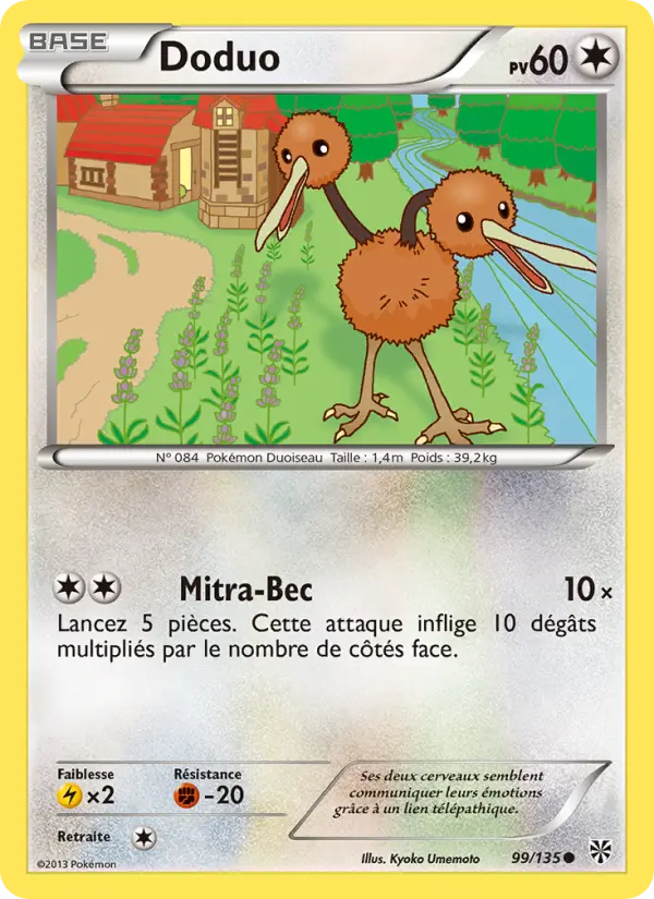 Doduo — Carte Pokémon 99 Tempète Plasma