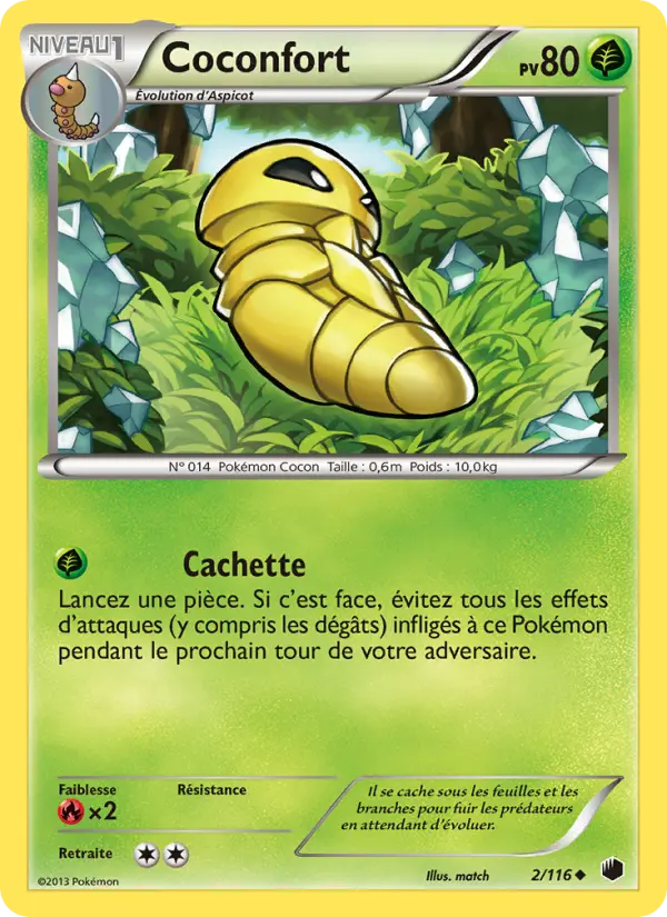 Coconfort — Carte Pokémon 2 Glaciation Plasma