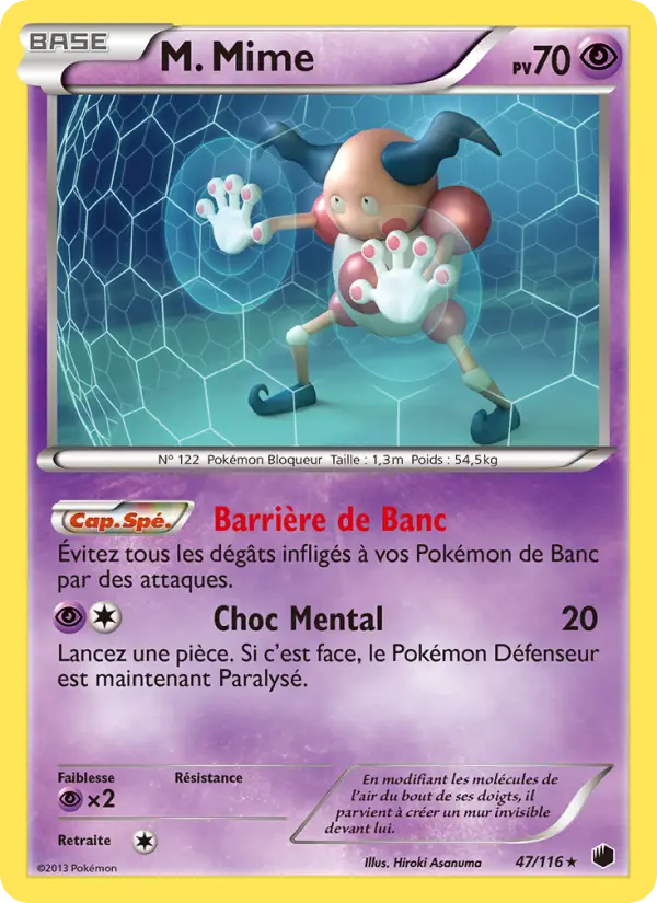 M. Mime — Carte Pokémon 47 Glaciation Plasma
