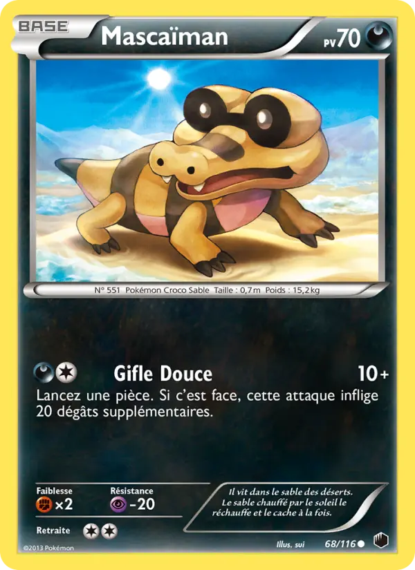 Mascaïman — Carte Pokémon 68 Glaciation Plasma