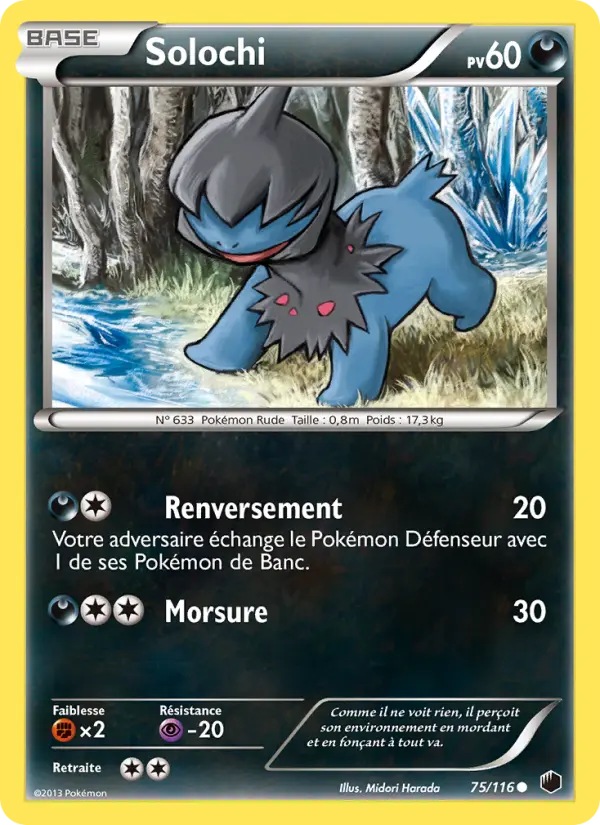 Solochi — Carte Pokémon 75 Glaciation Plasma
