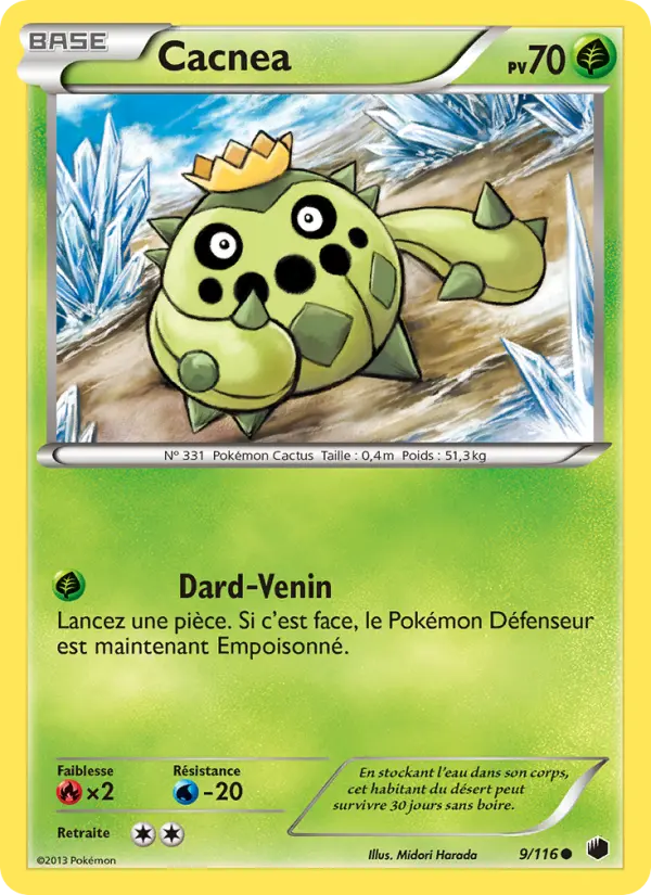 Cacnea — Carte Pokémon 9 Glaciation Plasma