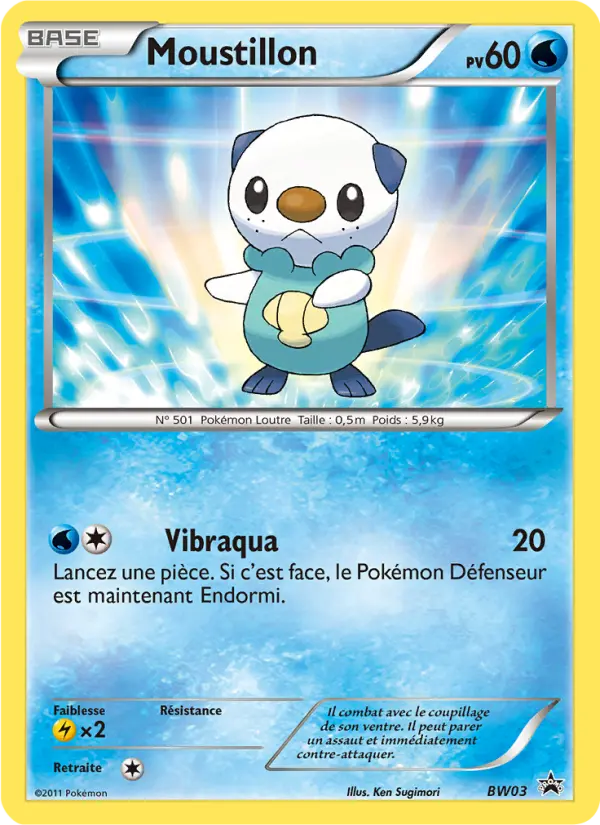 Moustillon — Carte Pokémon BW03 Promo BW