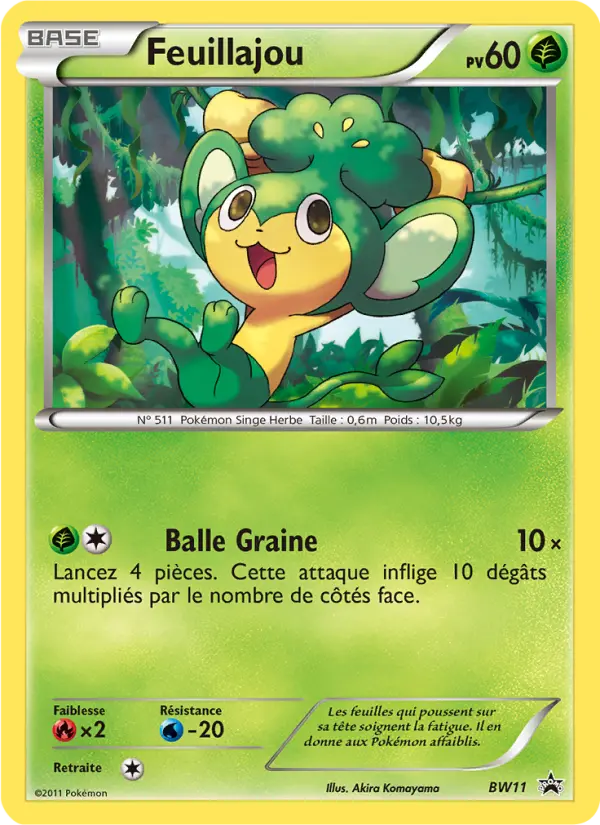 Feuillajou — Carte Pokémon BW11 Promo BW