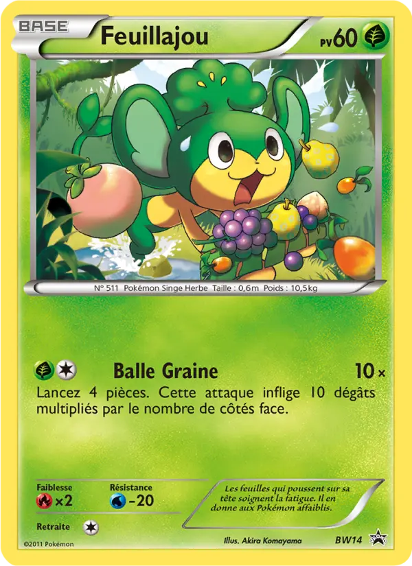 Feuillajou — Carte Pokémon BW14 Promo BW