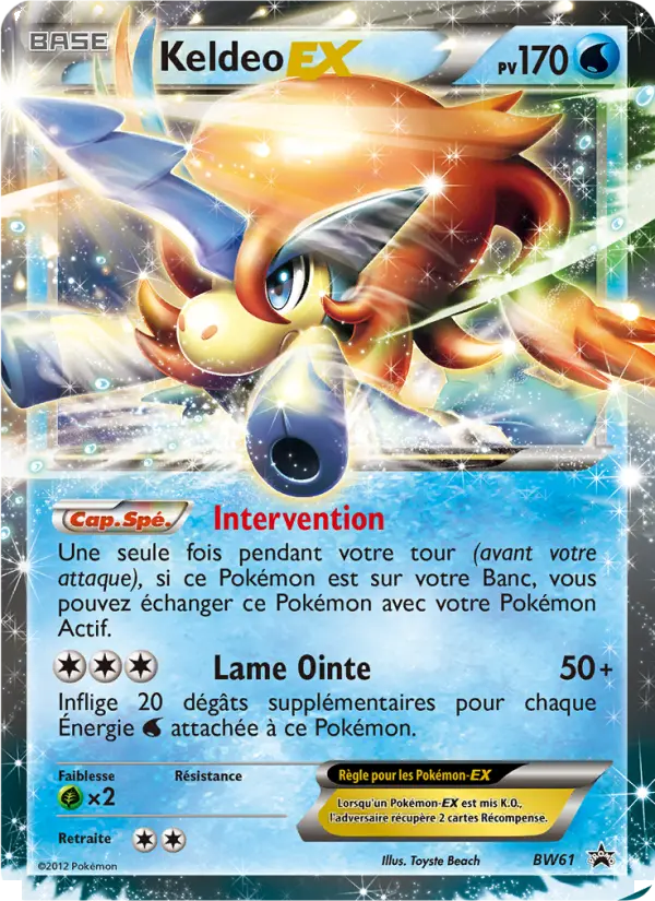 Keldeo ex — Carte Pokémon BW61 Promo BW