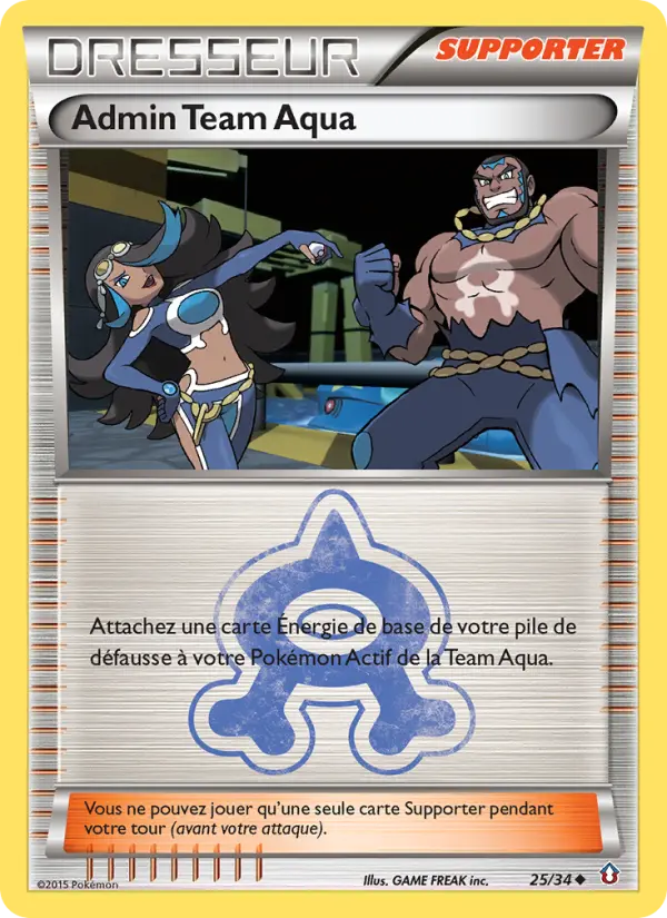 Admin Team Aqua — Carte Pokémon 25 Double Danger