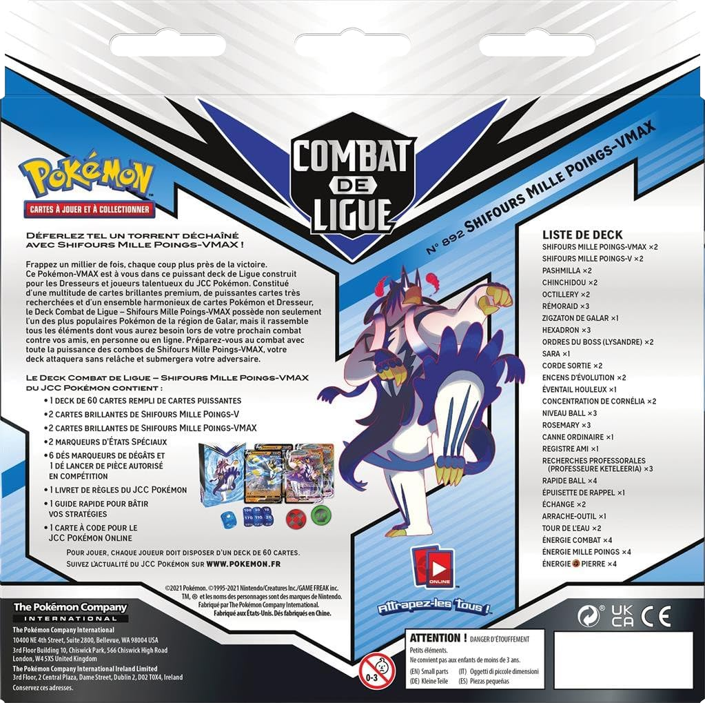 Deck - Combat de Ligue / Shifours Mille Poings-VMAX (verso)