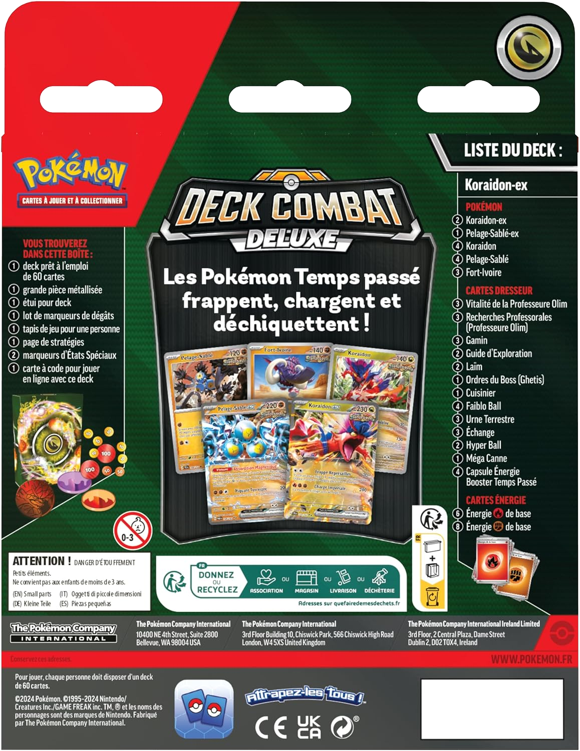 Deck - Combat Deluxe / Koraidon-ex (verso)