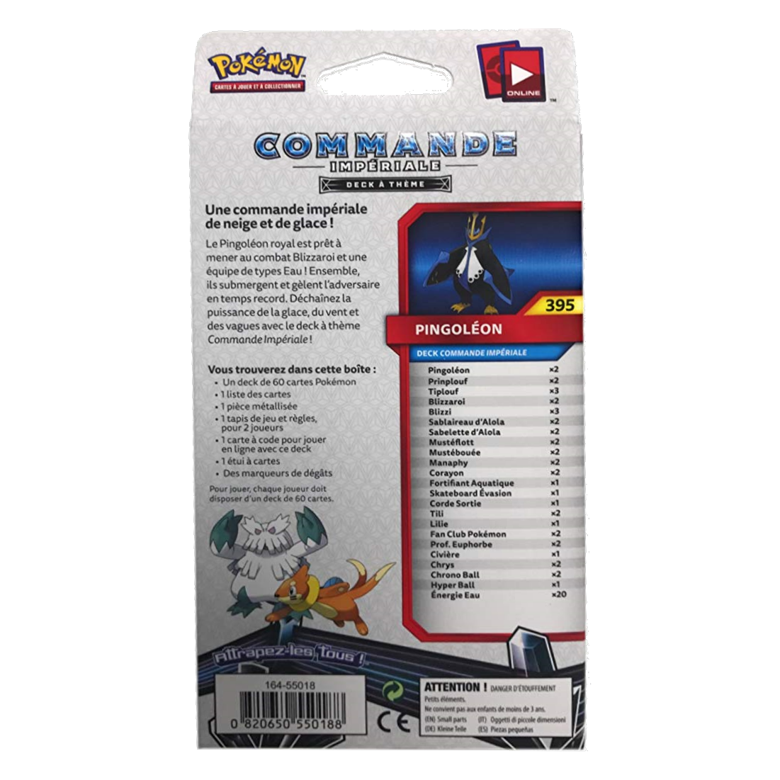 Deck à thème - Ultra-Prisme / Commande Impériale, dos de la boîte