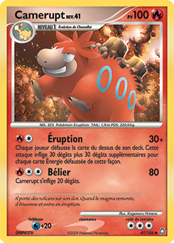Camerupt dp6 Éveil des Légendes