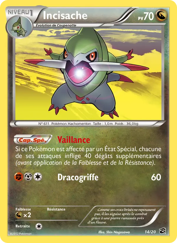 Incisache — Carte Pokémon 14 Coffre des Dragons