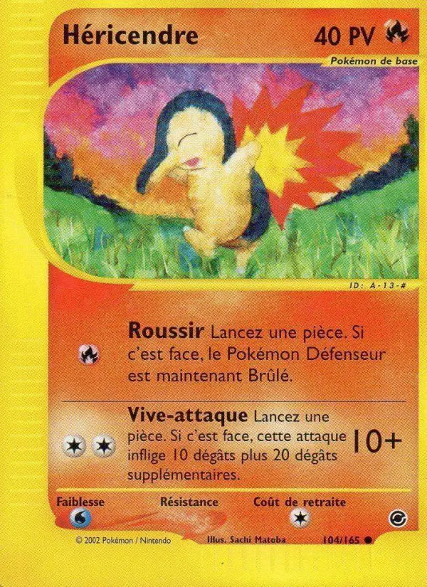 Héricendre — Carte Pokémon 104 Expedition