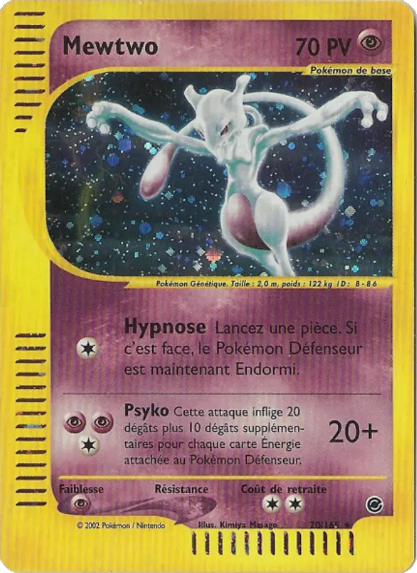 Mewtwo — Carte Pokémon 20 Expedition