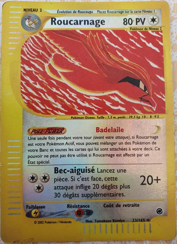 Roucarnage — Carte Pokémon 23 Expedition