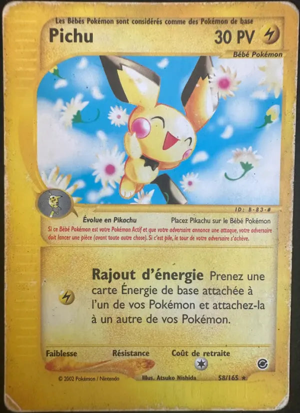 Pichu — Carte Pokémon 58 Expedition