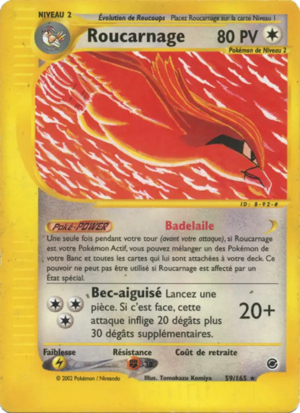 Roucarnage — Carte Pokémon 59 Expedition