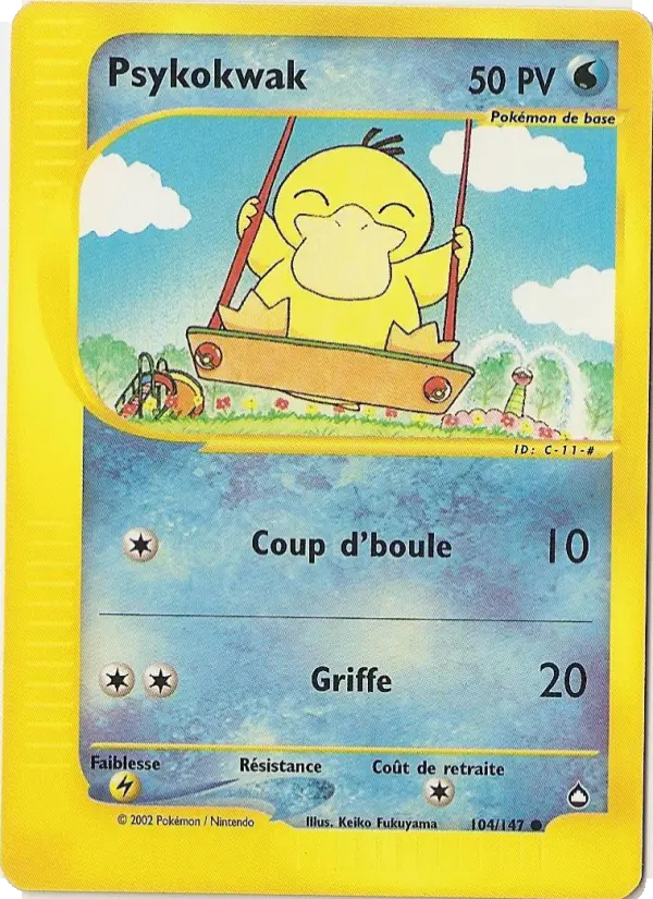 Psykokwak — Carte Pokémon 104 Aquapolis