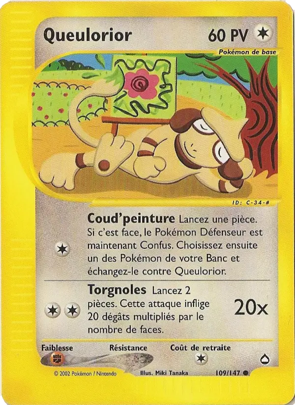 Queulorior — Carte Pokémon 109 Aquapolis